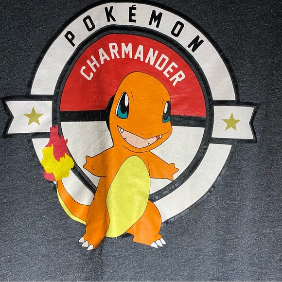 Charmander Pokéball Starter Pokémon Adult T-Shirt Medium Kidcore Dragon - Picture 5 of 7